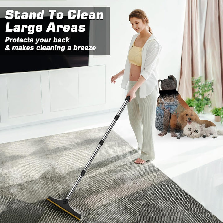 Pet Hair Remover with 60" Adjustable Handle