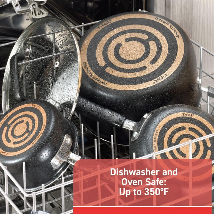 12pc Nonstick Cookware Set – Black