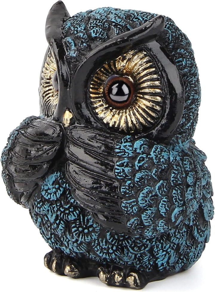 3 Wise Owl Figurine for Shelf Decor