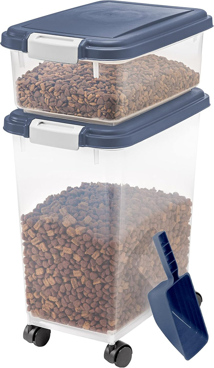 Stackable Pet Food Storage Container Set