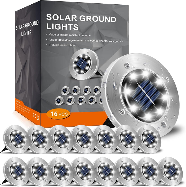 12 Pack Outdoor Solar Garden Lights