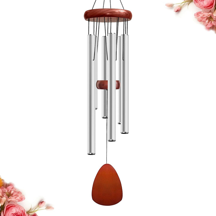 Large Black Aluminum Wind Chimes 37"