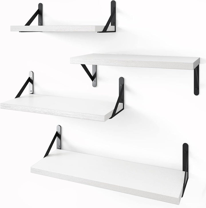Farmhouse Floating Wall Shelves (Set of 4)
