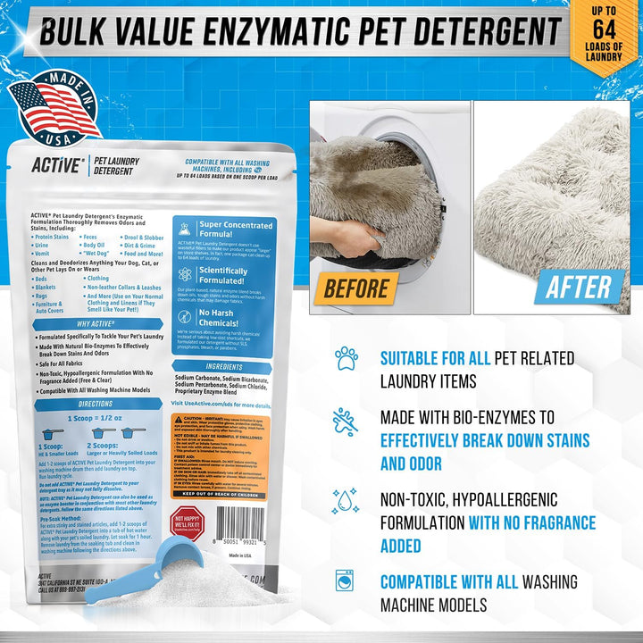 Pet Laundry Detergent & Odor Remover - 64 Loads