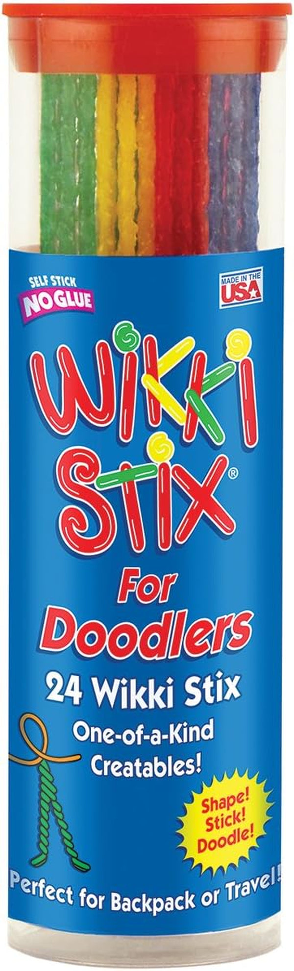 for Doodlers - Kid'S  Essential: Portable Creativity ! Pack of 24  in Neon and Primary Colors. Made in USA ! 3 & Up.