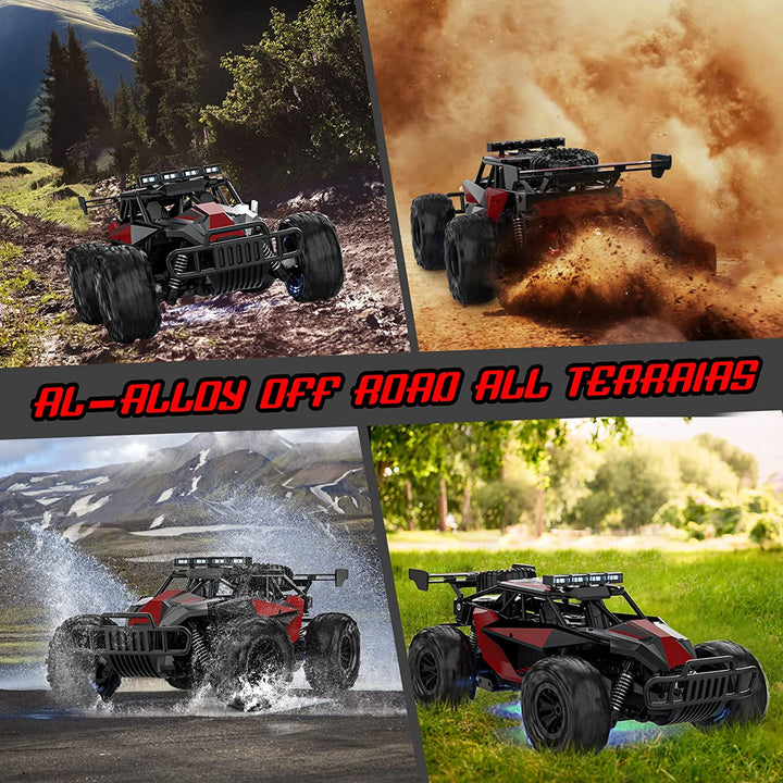 Remote Control Car, 2.4Ghz High Speed 33KM/H RC Cars Toys, 1:12 Monster RC Truck off Road with LED Headlight and Rechargeable Battery Gifts for  Boys 8-12