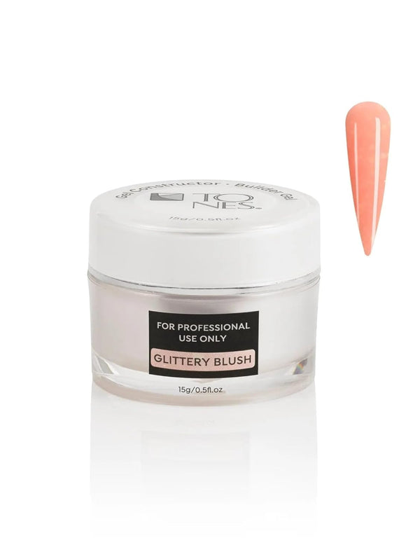Premium Glittery Blush Nail Builder Gel