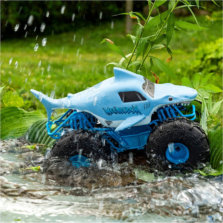 ,  Megalodon Storm All-Terrain Remote Control Monster Truck for Boys and Girls, 1:15 Scale, Kids Toys for Ages 4-6+