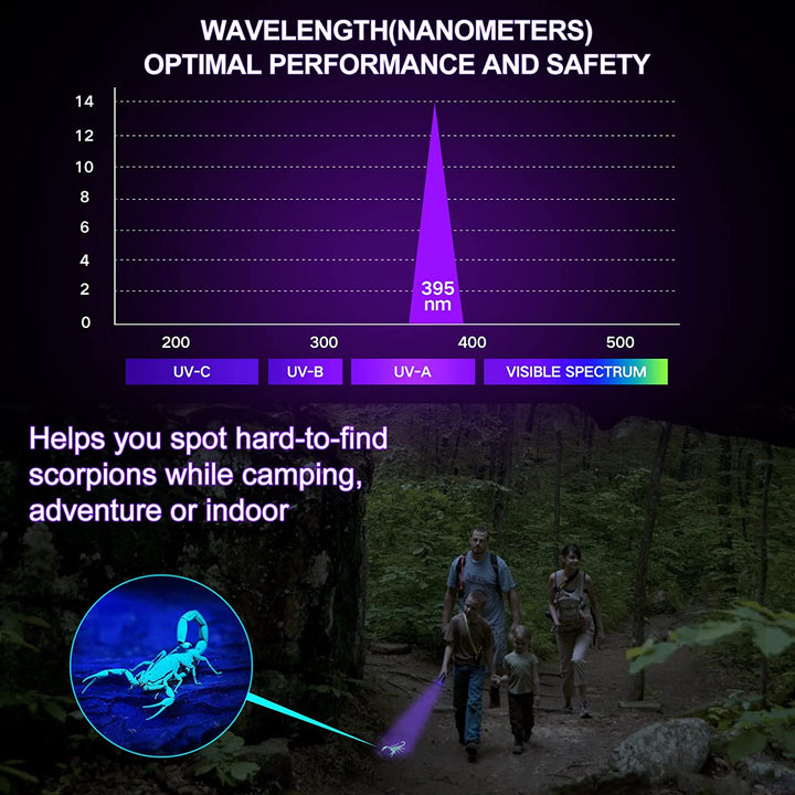 12 LED UV Flashlight for Pet Urine & Stains