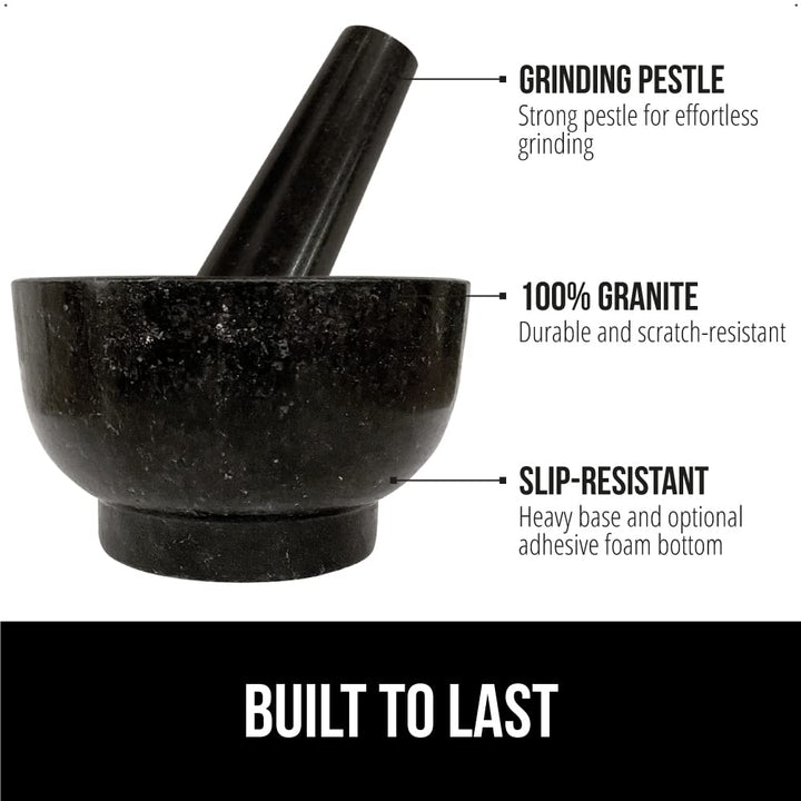 Granite Mortar & Pestle Set – 1.5 Cup