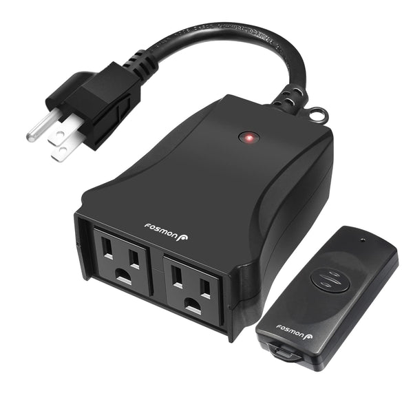 Outdoor Wireless Dual Plug Outlet – 100ft