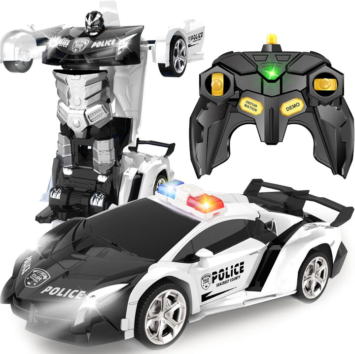 Transform Remote Control Car Toy for Kids 4 5 6 7 8, Remote Control Car for Boys 4-7, Transform Cars for Boys 4-6, Toy Car 5 Year Old Boy, Toys for 3 4 5 6 7 8 9 10 11 12 Years Old Boy