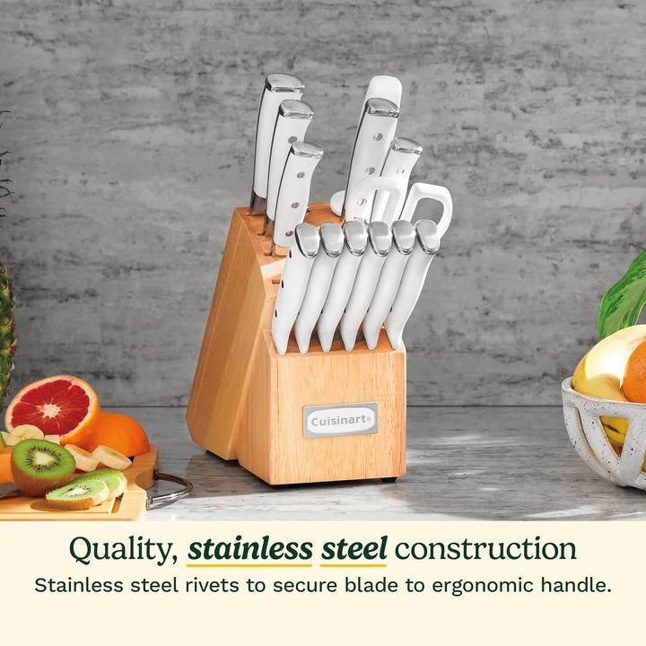 15-Piece Forged Knife Set with Block