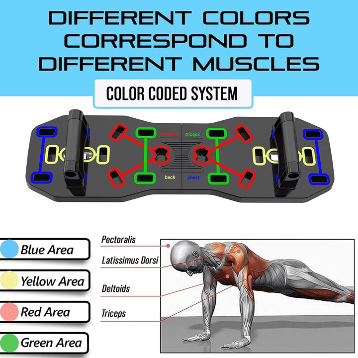 10-in-1 Foldable Push Up Board Set