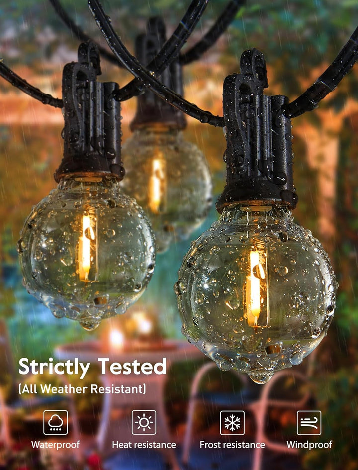25ft G40 Globe LED String Lights - Outdoor