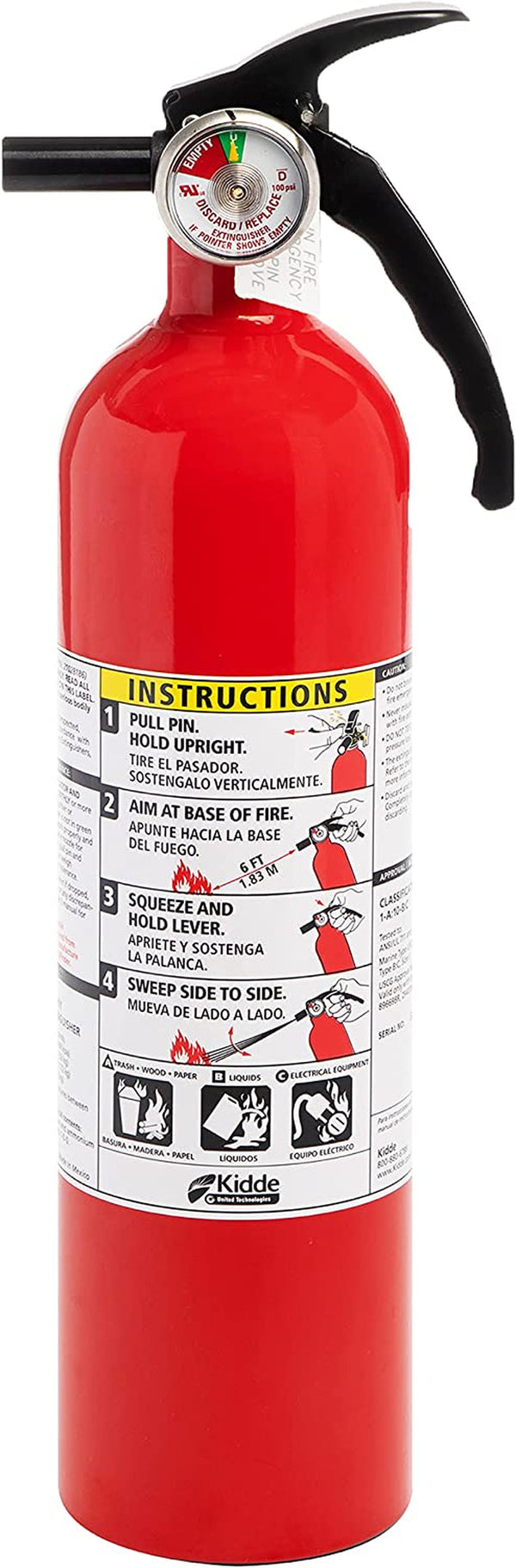 FA110 Fire Extinguisher 1A10BC Red