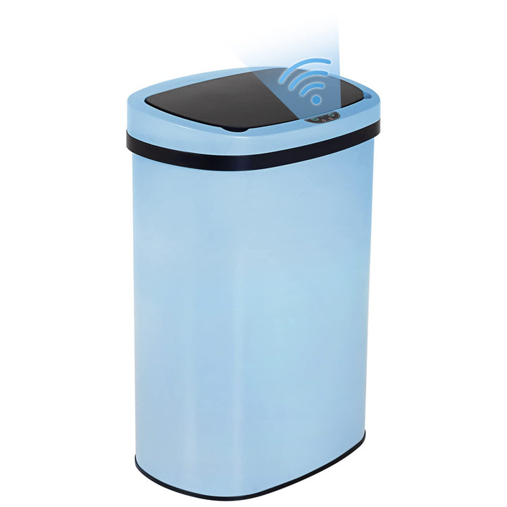 13 Gal Touch-Free Stainless Steel Trash Can
