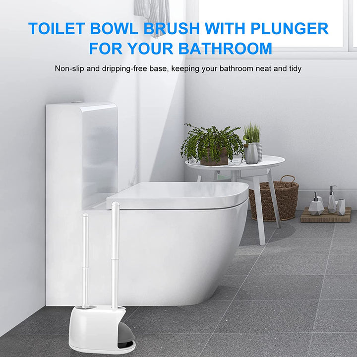 Heavy Duty Toilet Brush & Plunger Set