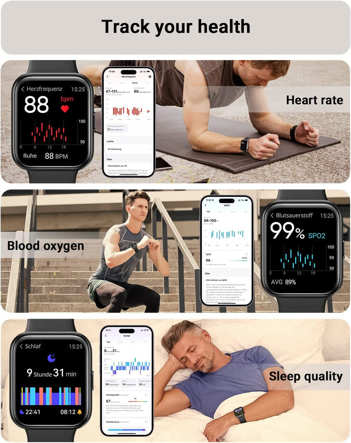 Android Smart Watch for Men - Fitness Tracker