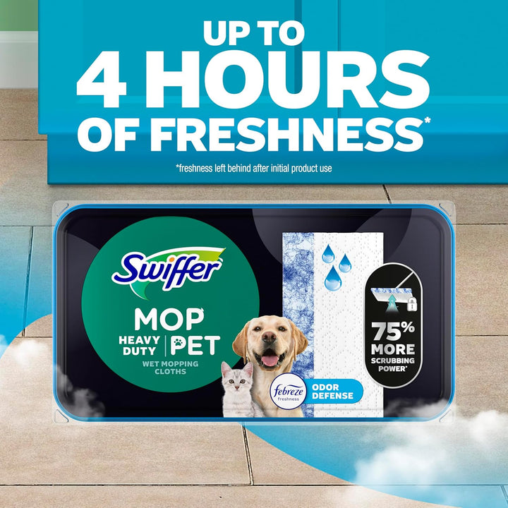 Sweeper Pet Heavy Duty Wet Cloth Refills