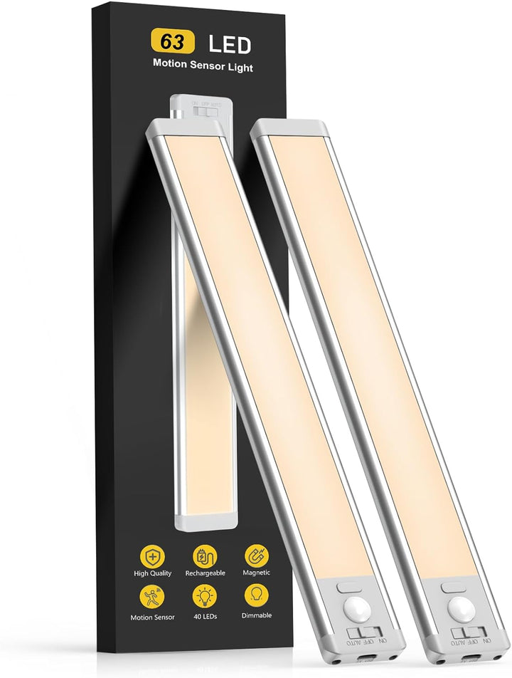 40 LED Motion Sensor Under Cabinet Lights