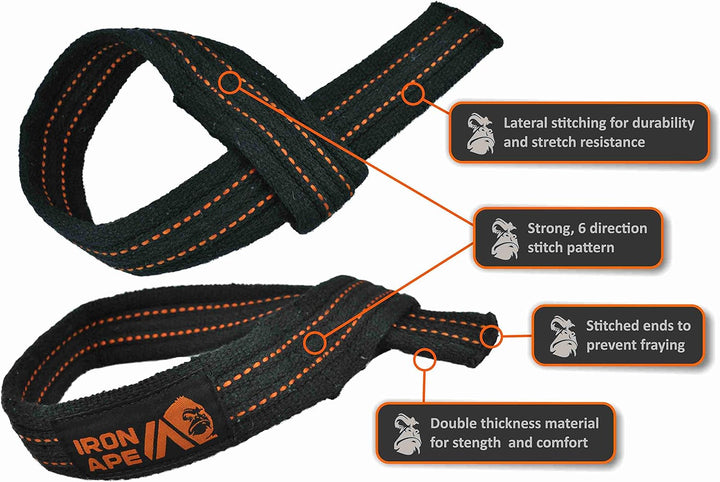Weightlifting Wrist Straps - 3 Sizes