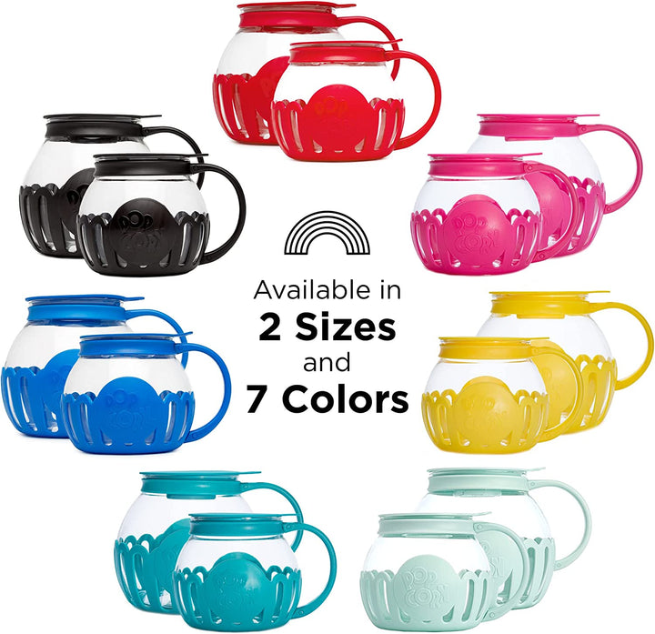 Micro-Pop Microwave Popcorn Popper - Aqua