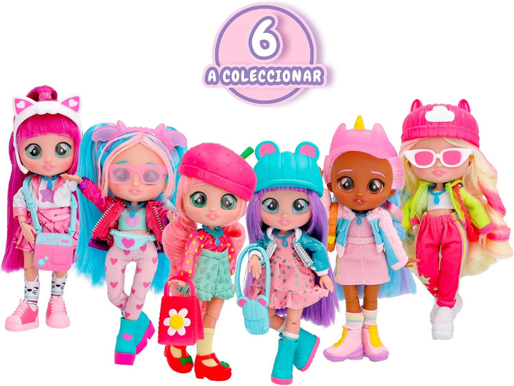 BFF Hannah Fashion Doll with 9+ Surprises Including Outfit and Accessories for Fashion Toy, Girls and Boys Ages 4 and Up, 7.8 Inch Doll, Multicolor