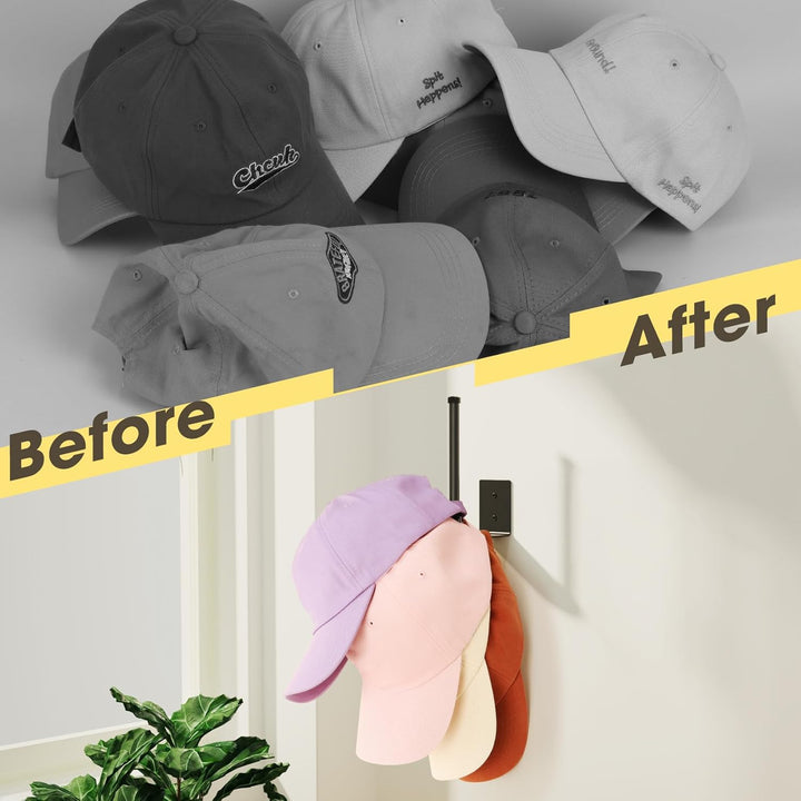 2-Pack Stainless Steel Hat Rack Organizer