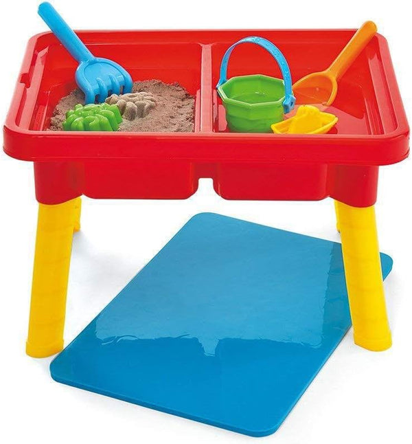 Toddler Sensory Kids Table with Lid | Sensory Bin |  | Mega Block Compatible Lid | Indoor Outdoor Use , Red, G02521 17 X 12.5 X 11 Inches