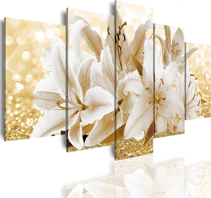 Yellow Orchid Canvas Wall Art 40x20