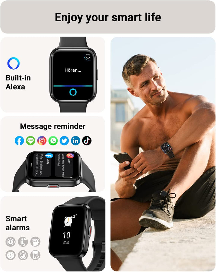 Android Smart Watch for Men - Fitness Tracker