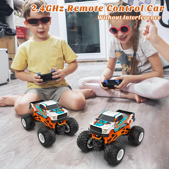 1:16 Scale RC Monster Truck - 2.4Ghz All Terrain Car for Kids 4-12, 20 Km/H off Road RC Truck, Christmas or Birthday Gift