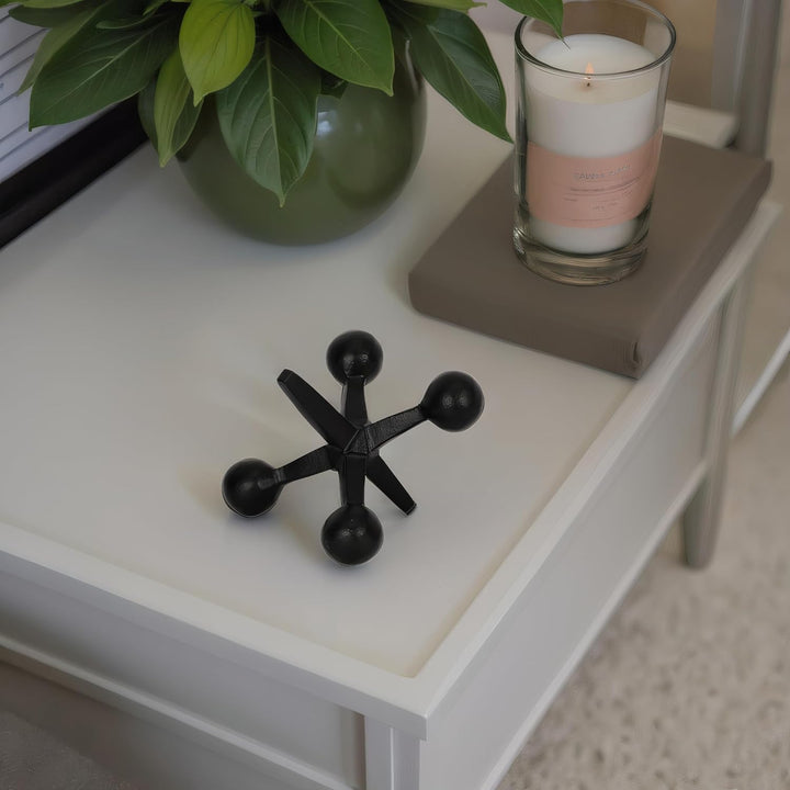 Modern Black Metal Abstract Decor