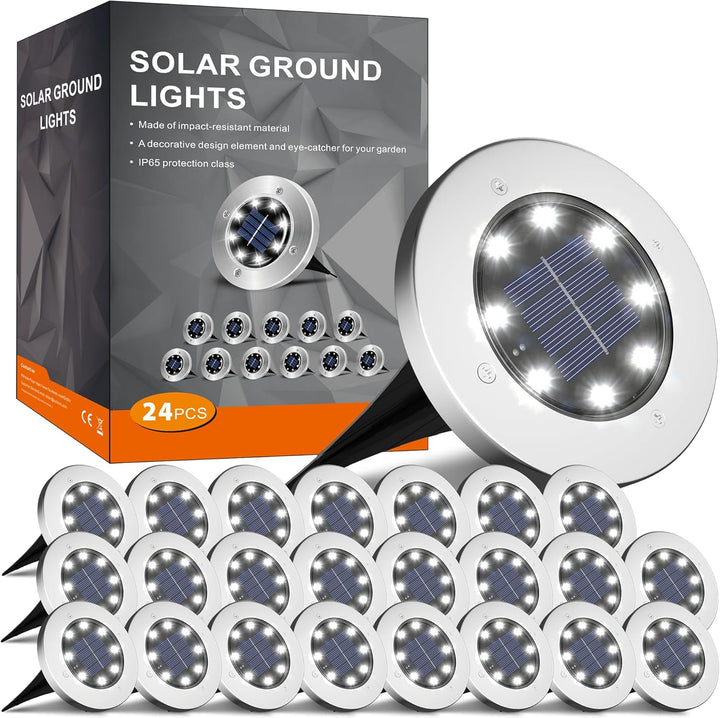 12 Pack Outdoor Solar Garden Lights