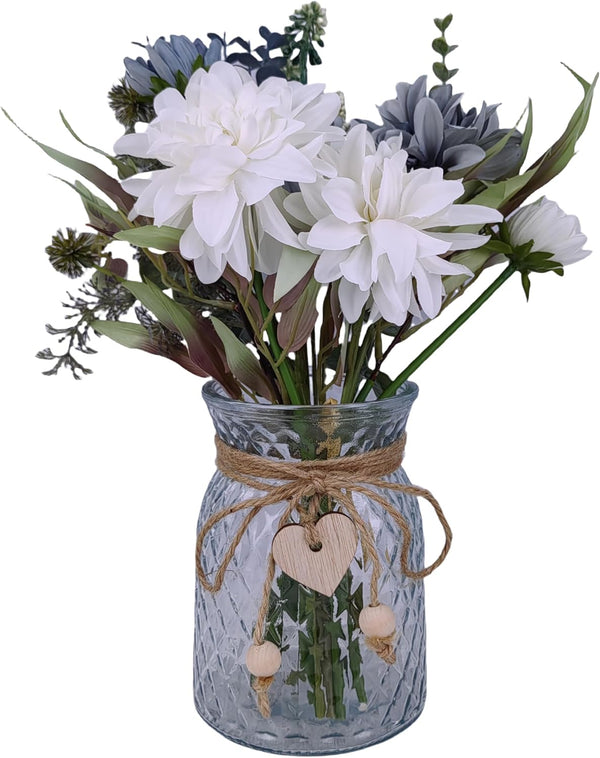 Rustic Fake Flower Vase Decor