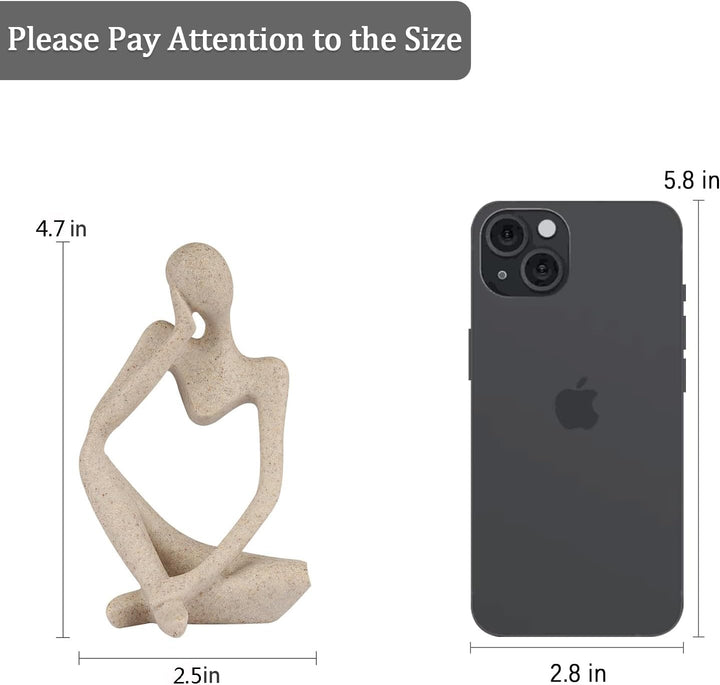 Thinker Resin Statue – Left, Small