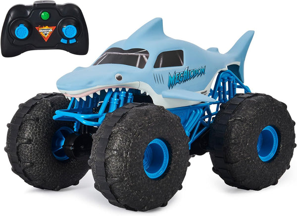 ,  Megalodon Storm All-Terrain Remote Control Monster Truck for Boys and Girls, 1:15 Scale, Kids Toys for Ages 4-6+