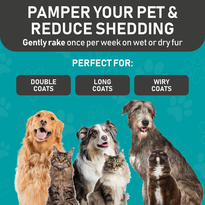 Double-Sided Deshedding Grooming Rake