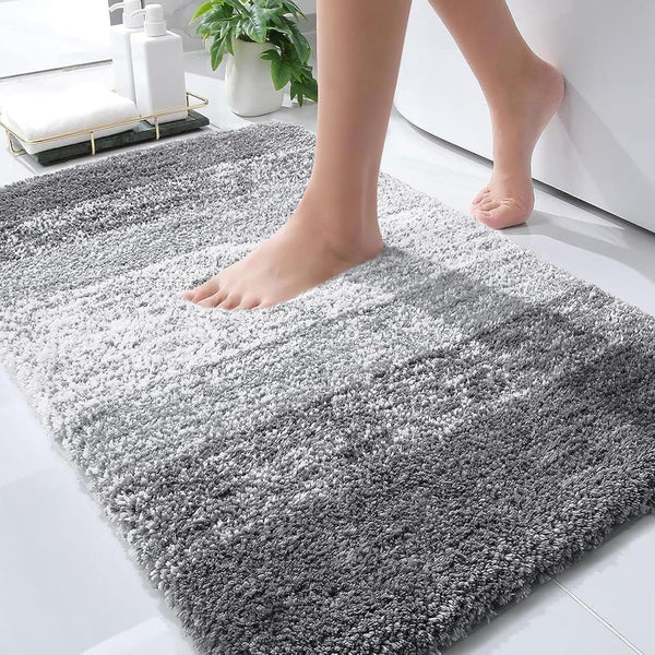 Soft Microfiber Bath Mat 30x20 - Grey