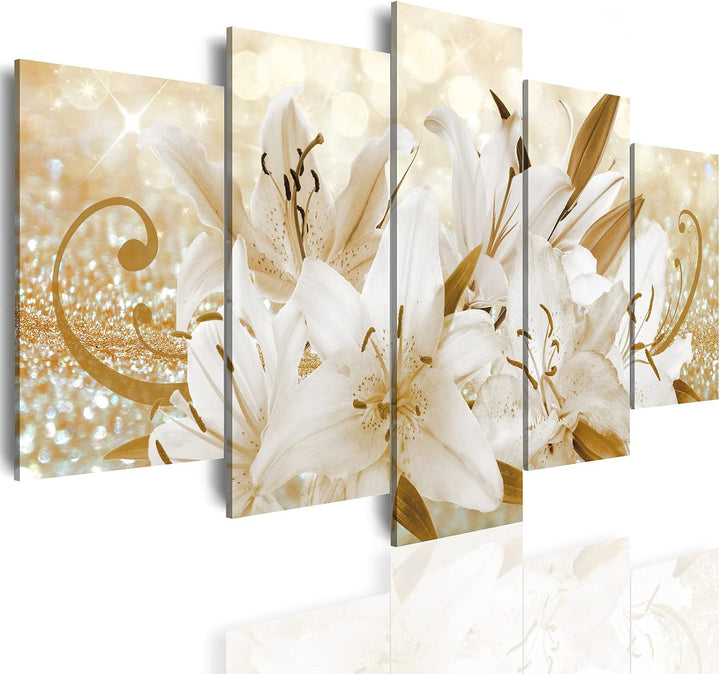 Yellow Orchid Canvas Wall Art 40x20