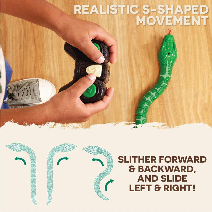 Remote Control Emerald Tree Boa - Electronic Snake Toy for Kids Ages 6+