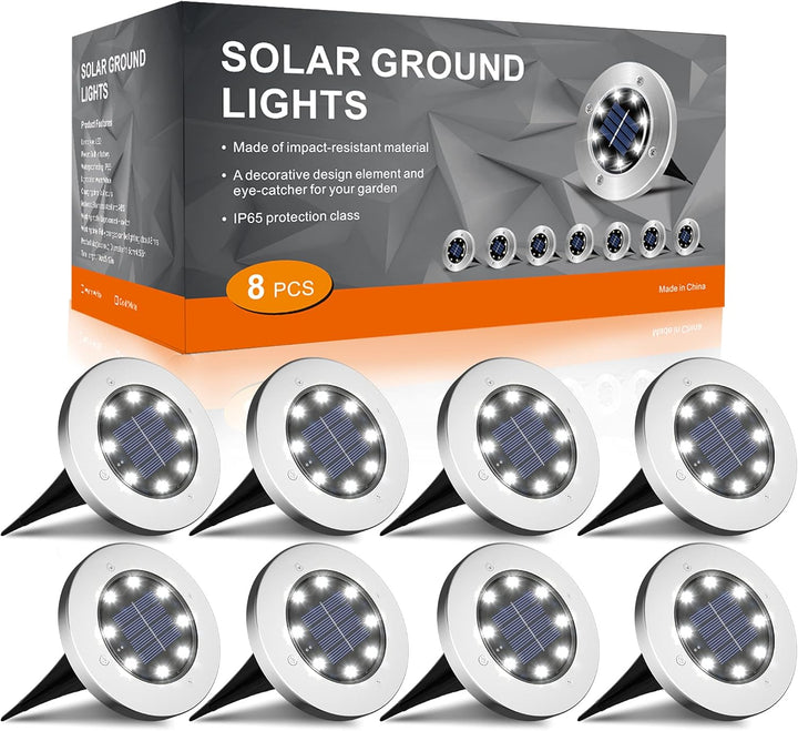 12 Pack Outdoor Solar Garden Lights