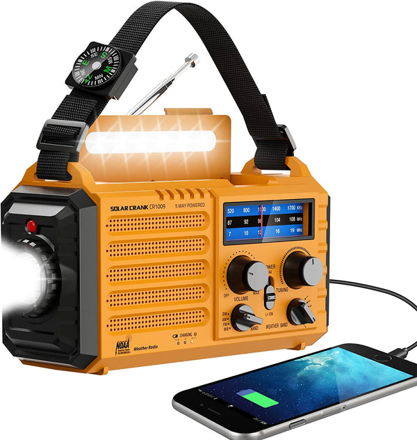 NOAA Weather Alert Solar Hand Crank Radio
