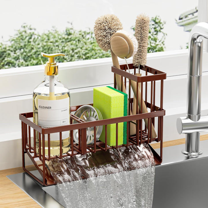 Rustproof Sink Caddy & Soap Dispenser
