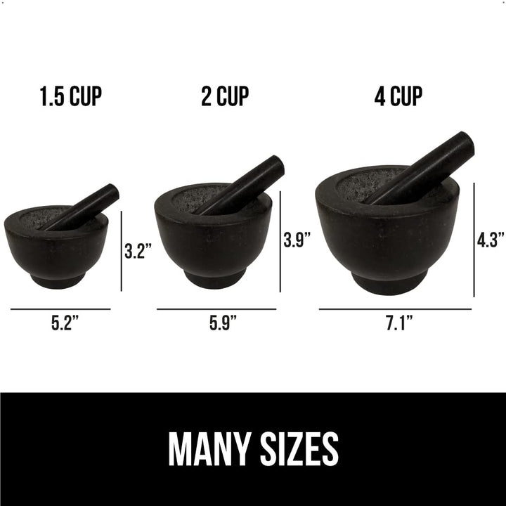 Granite Mortar & Pestle Set – 1.5 Cup