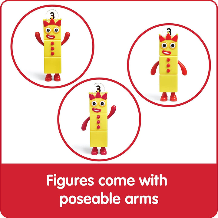 Numberblocks Friends One to Five, Action Figure Set, Toy Figures, Small Figurines for Kids, Counting Blocks, Numbers for Toddlers, Math Toys, Kids Birthday Gifts, Easter Basket Stuffers
