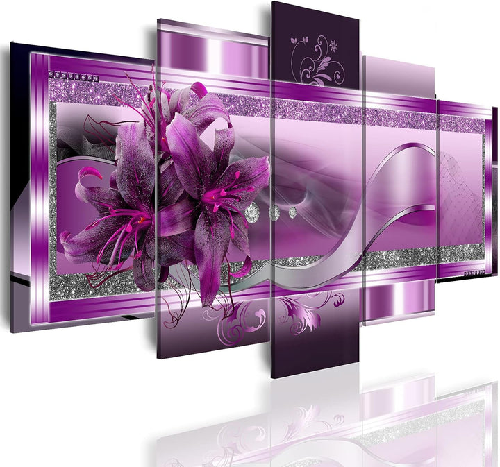 Yellow Orchid Canvas Wall Art 40x20