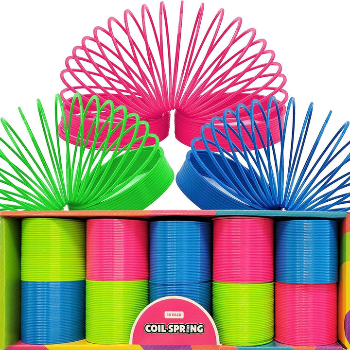 Neon Coil Springs – 6-Pack for Kids