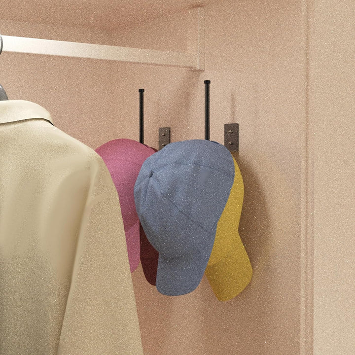 2-Pack Stainless Steel Hat Rack Organizer